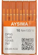 Resim Aysıma Sanayi Tip Düz Dikiş Makina İğnesi Kalın Dip Dpx5 Nm100/16 