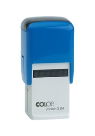 Resim Colop Q24 Kare Mavi Kasa Mavi Keçe - 24 x 24 MM 