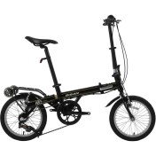 Resim Bisan FX 3800 V 16 Jant 11-28 Katlanır Bisiklet Siyah 