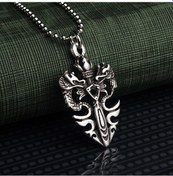 Resim Ejderha Kılıç Erkek Kolye Takı Aksesuar K24 T5 