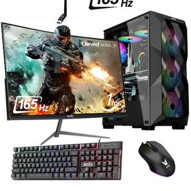 Resim Izoly ST998639 i5-12400F 8 GB 512 GB M.2 NVMe RX550 4 GB 24" Free Dos Masaüstü Oyuncu Bilgisayarı 