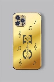 Resim Nota Aynalı Full Gold Kılıf 