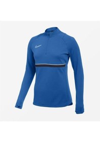 Resim Nike W Nk Df Acd21 Dril Top Cv2653-463 Mavi Kadın Antrenman Eşofman Üstü 001 