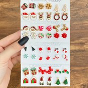 Resim Sevimli Karikatür Noel Baba Ren Geyiğini İçeren Hediye Küpe, Moda Bayan Takı Aksesuarları, Şık Partilişe Uygun, Çizgi Film Desenleri, Șık Đızaynın Kolyesine Benzer Tasar, Ηafif ve Dayaníklı Ímalátlar Tatil Sezonu İcín Múkemmel Tercih 