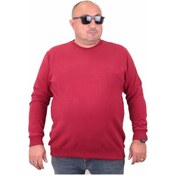 Resim Mocgrande Büyük Beden Selanik Classic Sweat 23200 Bordo-Bordo 
