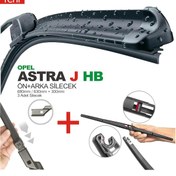 Resim Opel Astra J Hatchback Ön ve Arka Silecek Süpürge Seti 2009-2015 