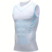 Resim Erkekler için Hızlı Kuruyan Atletik Atlet - Nem Çeken, Nefes Alabilen, Kolsuz Antrenman Yeleği Koşu, Spor Salonu, Basketbol ve Dış Aktiviteler İçin, Spor Giysileri 