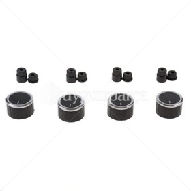 Resim Universal Ocak Düğme Takımı - Siyah Inox 331160412 