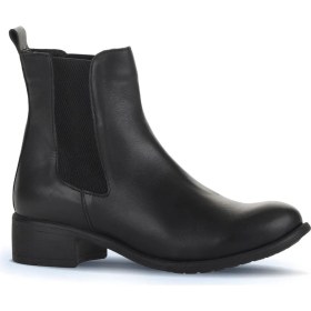 Resim Bueno Shoes Siyah Deri Kadın Topuklu Bot 01WZ7404 01WZ7404 