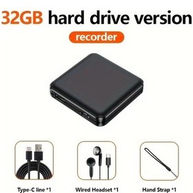 Resim Dream011 32gb Ses Kaydedici Mini Ses Kayit Cihazi Ders Toplanti Sinif Kayitlari Icin Usb Mp3 Oynatma Fonksiyonlu Gürültü Azaltmali Taşinabilir Dijital Ses Kayit Cihazi Siyah 