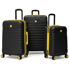 Resim 3'lü Valiz Seti Büyük Boy - Orta Boy - Kabin Boy Siyah 1168 Siyah 