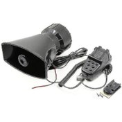 Resim Geeksen Araba Megafonu 5 Ton Alarm Kornası 12v 110db Yüksek Hoparlör Yangın Ambulansı Polis Sireni Yüksek Kalite 