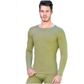 Resim Erkek Askeri Haki Yeşil Termal Uzun Kol Üst Içlik - 0126 Yeşil 