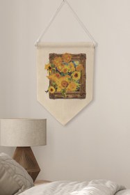 Resim Balkon Pinterest Duvar Dekoru, Van Gogh Sanat Serisi, Kanvas Flama Askılı Duvar Örtüsü NO:414 - Renkli - 4 / 21 x 30 