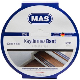 Resim Mas Kaydırmaz Bant 50 mm x 15 m Siyah 