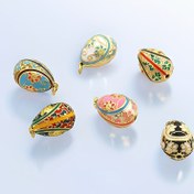 Resim 1 adet Bohem Tarzı Paskalya Yumurtası Kolye, Çiçek Desenli - DIY El Sanatları, Küpeler, Bilezikler, Kolyeler için Çok Renkli Sentetik Taş Takı - Partiler, Günlük Giyim ve Rahat Moda için Mükemmel, Sevimli Yumurta Aksesuarları, DIY Takı Yapımı, Parti Aksesuarları, Canlı Aksesuar 