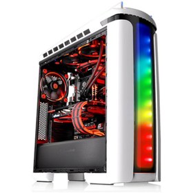 Resim Thermaltake Versa C22 Snow Edition RGB Led Aydinlatmalı Beyaz Mid Tower Gaming Kasa PSU Yok 