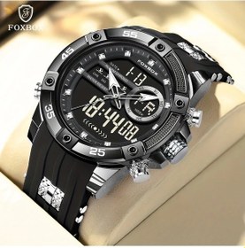 Resim Fochsia Lıge Erkek Kronograf Alarmlı Süper Kalite Siyah Kasa Mavi Kadran Erkek Kol Saati Diğer 