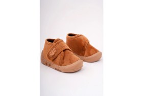 Resim Işıklı Çocuk- Bebek Panduf Bot – Kaymaz Tabanlı, Cırt Cırtlı, Sıcak Polar Kumaş Ev Ayakkabısı 