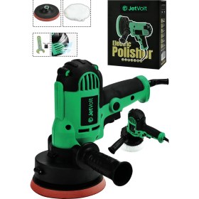 Resim JetVolt 12V 8 Kademli Cila Pasta Parlatma Polisaj Makinesi - Yeşil 