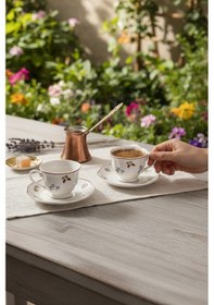 Resim Akayev Petite Fleur 2li Porselen Kahve Fincan Seti Çiçekli 