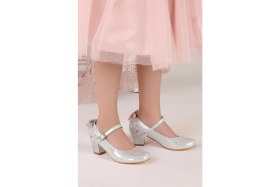 Resim Kiko Kids Cara Vakko Günlük Kız Çocuk 4 Cm Topuklu Abiye Ayakkabı 