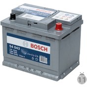 Resim Bosch 12V 62 Ah S4 043 - 60 Ah Kasası Akü 