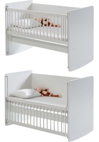 Resim Babywhen BW1070 Sallanan Anne Yanı Kademeli Bebek Beşik - Yatak Dahil 60x120 