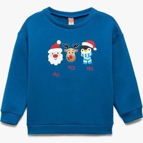 Resim Koton Mavi Erkek Bebek Sweatshirt 6wmb10086tk Mavi 