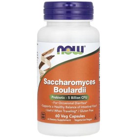 Resim NOW Foods Saccharomyces Boulardii Probiotic(Probiyotik) 5 Billion CFU 60 Vegetarian Caps 