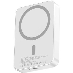 Resim EARLDOM PD48 10.000 mAh 15W Kablosuz Şarj ve 20W Type-C Çıkışlı PD Hızlı Şarj Powerbank - Beyaz 