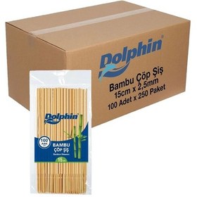Resim Supertrend Bambu Çöp Şiş 15cm X 2,5mm 100 Adet X 250 Paket 