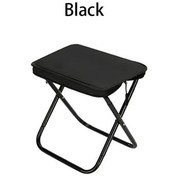 Resim Açık Taşınabilir Hafif Kalem Kutusu Katlanır Küçük Tabure, Tren At Kuyruğu Classic Black Siyah 