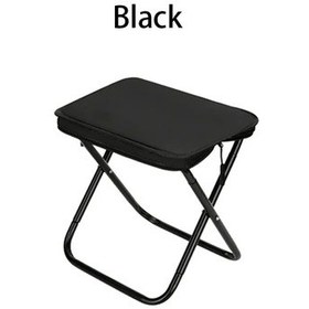 Resim Açık Taşınabilir Hafif Kalem Kutusu Katlanır Küçük Tabure, Tren At Kuyruğu Classic Black Siyah 