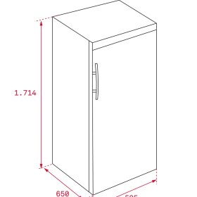 Resim Teka - Rsf 43250 Ss - Solo Dondurucu - 290 Lt - 60 cm - 113340000 
