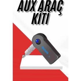 Resim Urfakent Tüm Cihazlara Uyumlu Bluetooth Aux Araç Kiti Siyah 