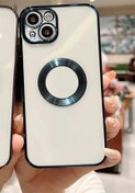 Resim 3GEN CASE Iphone 13 Uyumlu Kamera Lens Koruyuculu (LOGO BÖLGESİ AÇIK) Elektroliz Lazer Kılıf 
