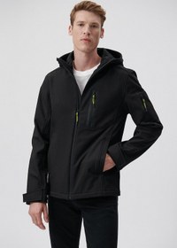 Resim Mavi - Kapüşonlu Siyah Ceket 0110264-900 Siyah 