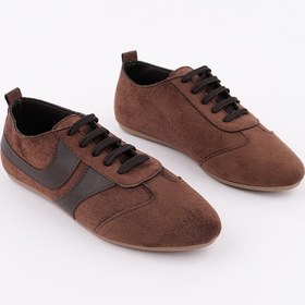 Resim Muggo Vibe Bağcıklı Günlük Kadın Sneaker Spor Ayakkabı Kahverengi 