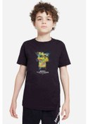 Resim Ufc Despierta Baskılı Unisex Çocuk Siyah T-Shirt 