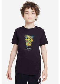 Resim Ufc Despierta Baskılı Unisex Çocuk Siyah T-Shirt 