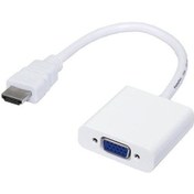 Resim Hdmi To Vga Kablo Çevirici Dönüştürücü + Ses 