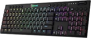 Resim Redragon Horus K618 Wireless RGB Kablosuz Gaming (Oyuncu) Klavye 