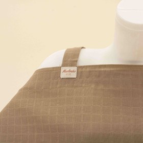 Resim Çift Katlı Muslin Emzirme Önlüğü - Toprak Muslin 