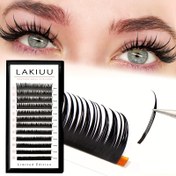 Resim 1 Paket Islak Görünümlü Cosplay Kirpik Uzatma Küme Hacimli Kirpikler D Kıvrım 8-15mm Yumuşak Vizon Sahte Kirpikler Bireysel Kirpik Rus Hacimli Önceden Hazırlanmış Fanlar 