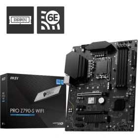 Resim MSI MB PRO Z790-S WIFI INTEL Z790 LGA1700 DDR5 6600(OC) 2XM2 4XSATA HDMI DP WIFI 6E 2.5Gbps LAN ATX 