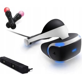 Resim Sony Playstation VR Sanal Gerçeklik Gözlüğü + Kamera + 2 Move Oyun Seti - Yüksek Performanslı Deneyim 