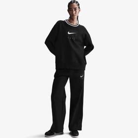 Resim Nike Sportswear Club Fleece Bol Kesimli Kadın Siyah Eşofman Üstü 