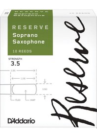 Resim D'addario Dır1035 Reserve Soprano Saksafon Kamışı No: 3.5 Profesyonel - 10'lu Paket İleri Seviye Performans Ve Güçlü Ses Projeksiyonu 