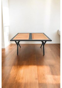 Resim Pimango Çiğli Gürgen Ahşap Çok Amaçlı Çalışma Ve Yemek Masası Gürgen 